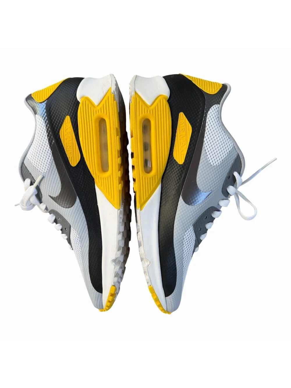Nike Air Max 90 Hyperfuse Livestrong White Grey Maize 526584-107 Sz 10 w/ Box